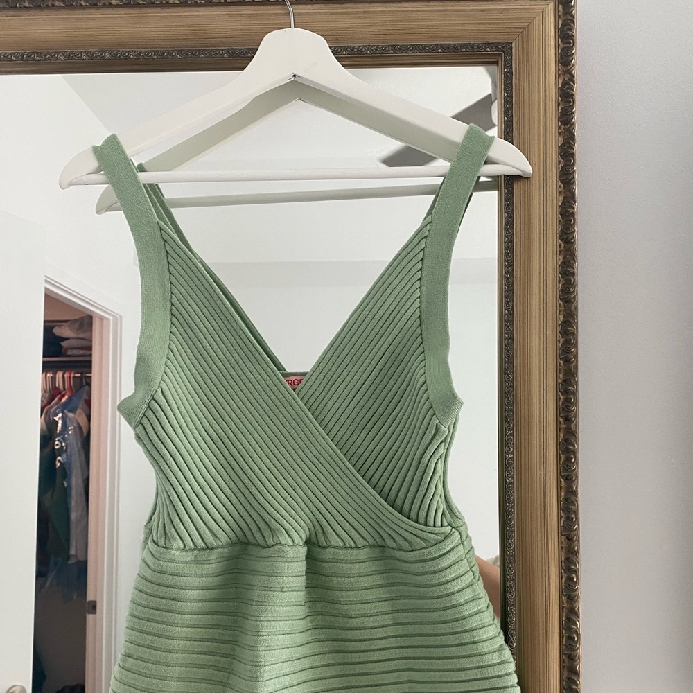 VRG GIRL MINI GREEN DRESS